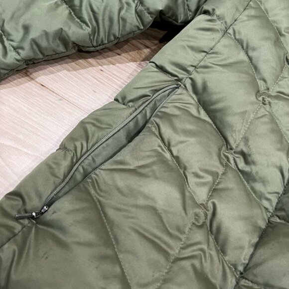 Patagonia Moss Green Down Jacket Coat Women’s Large - Picture 3 of 5